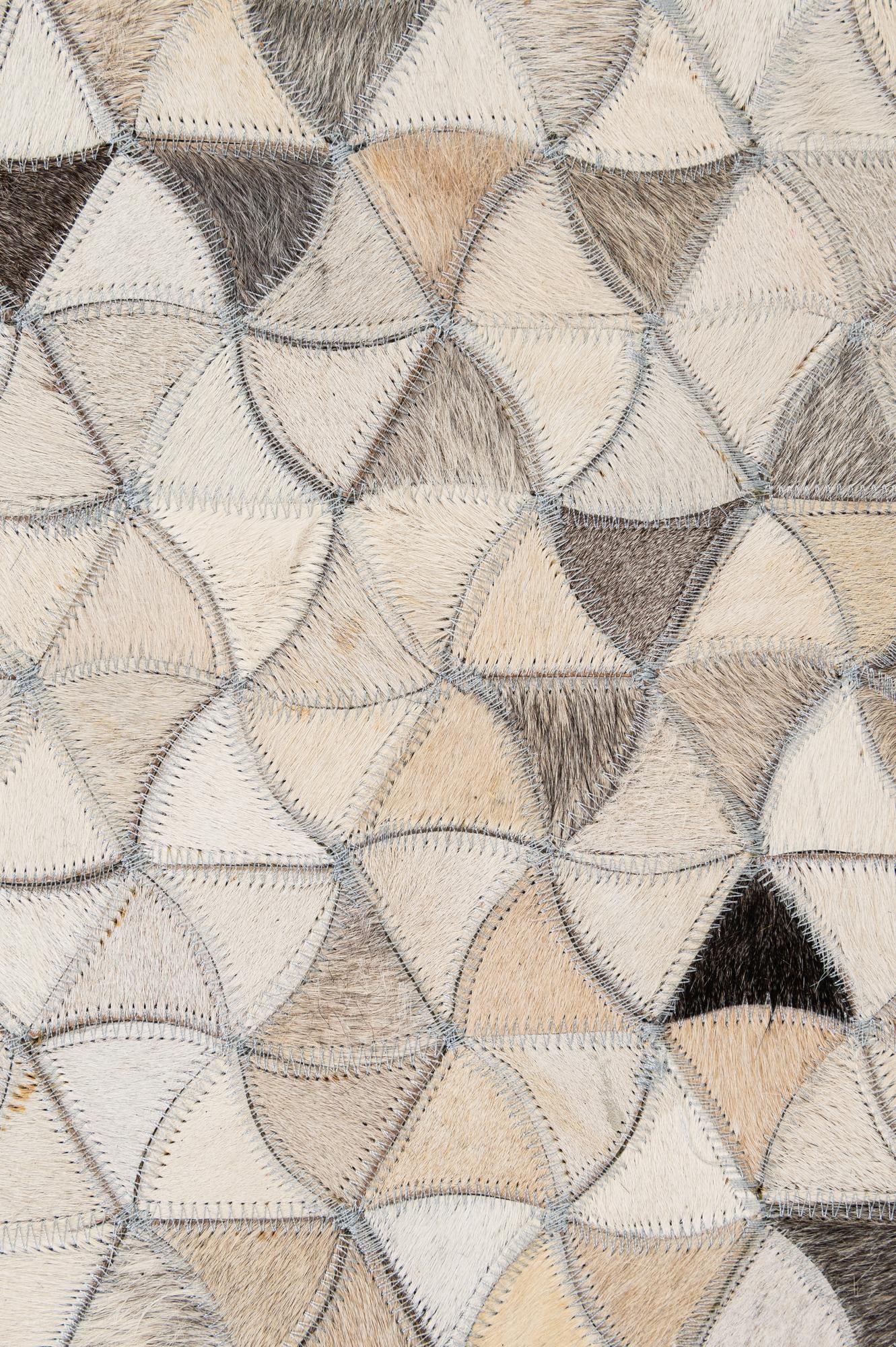5' x 8' 2 Cowhide - Patchwork Rug
