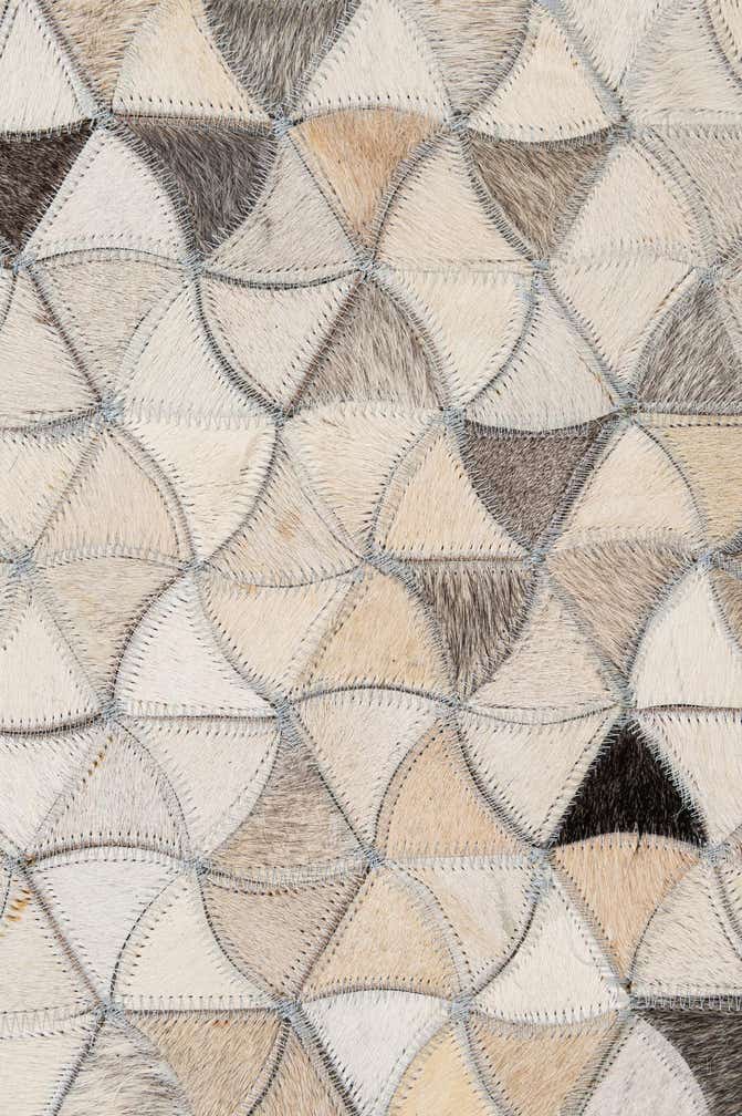 5' x 8' 2 Cowhide - Patchwork Rug