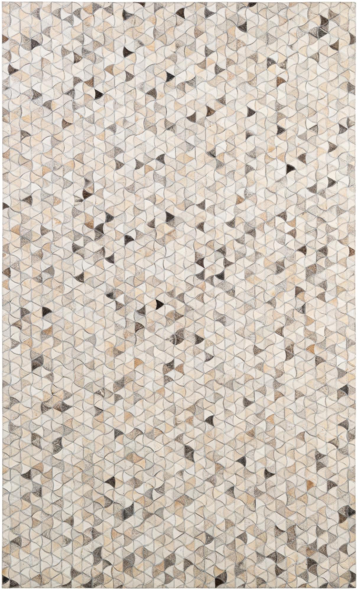 5' x 8' 2 Cowhide - Patchwork Rug