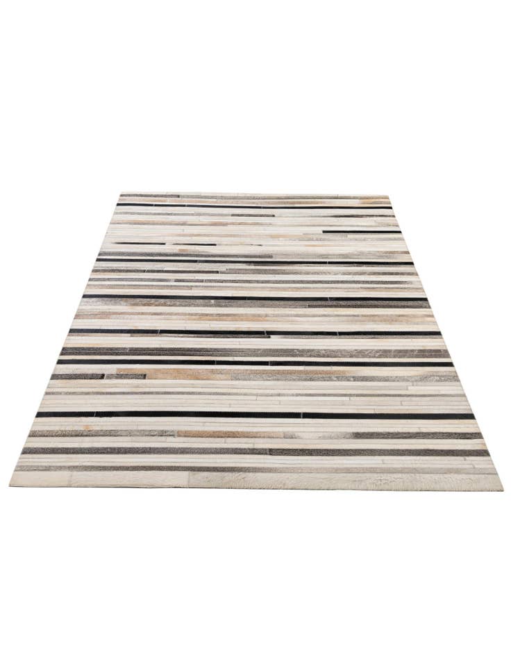 Detail image of 5' 1 x 8' 1 Cowhide - Patchwork Rug