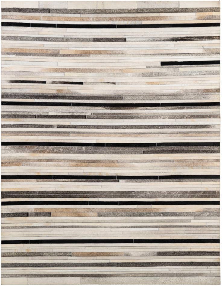 Detail image of 5' 1 x 8' 1 Cowhide - Patchwork Rug