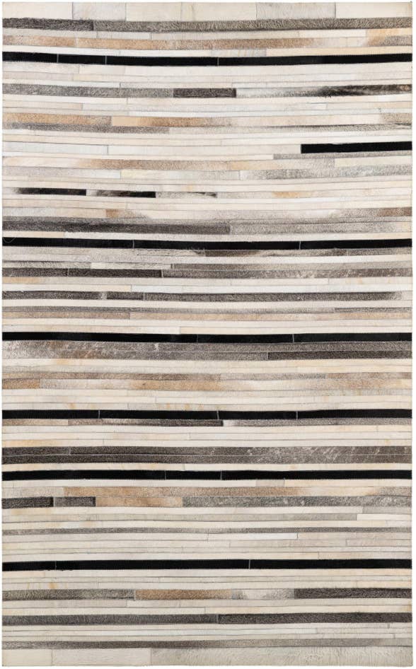 Detail image of 5' 1 x 8' 1 Cowhide - Patchwork Rug