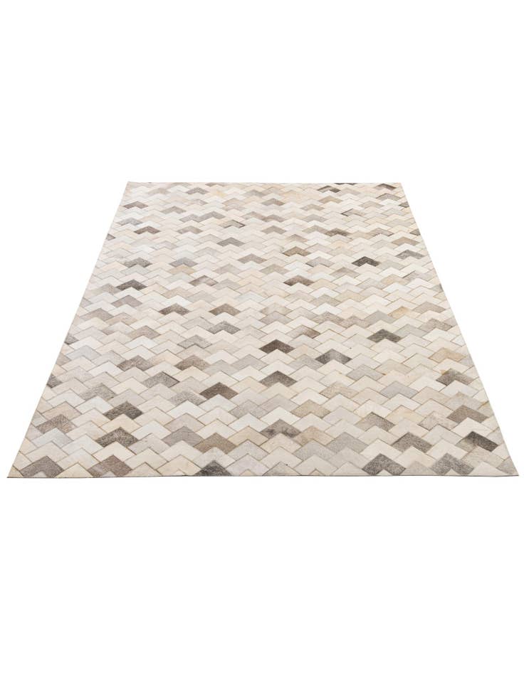 Detail image of 5' 2 x 7' 11 Cowhide - Patchwork Rug