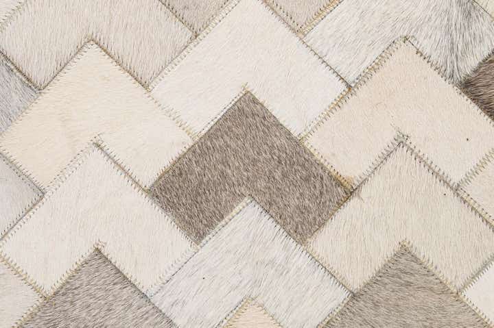5' 2 x 7' 11 Cowhide - Patchwork Rug