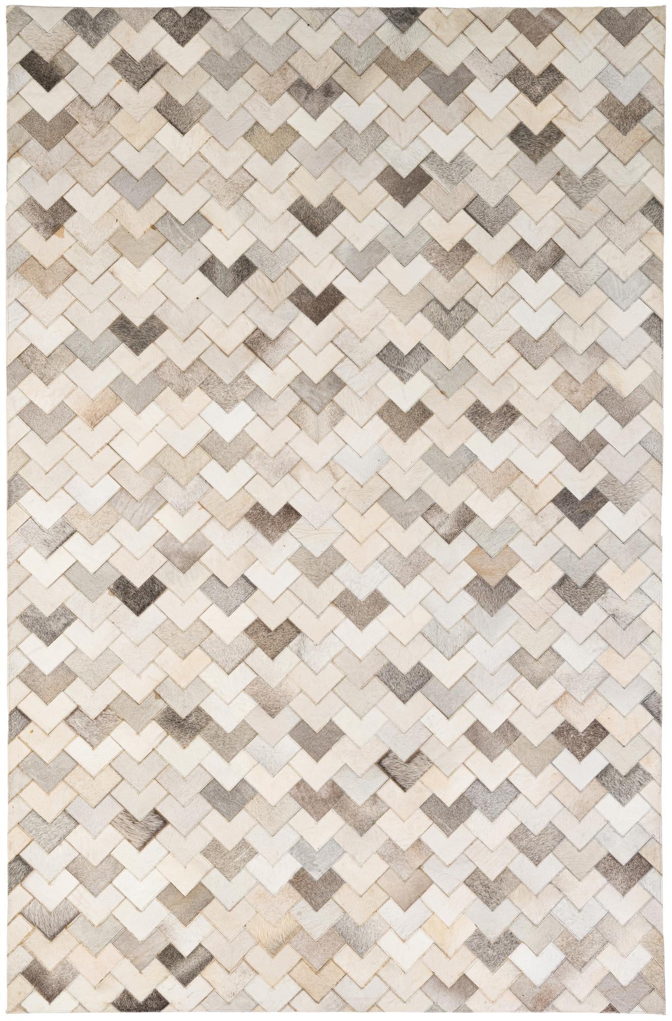 5' 2 x 7' 11 Cowhide - Patchwork Rug