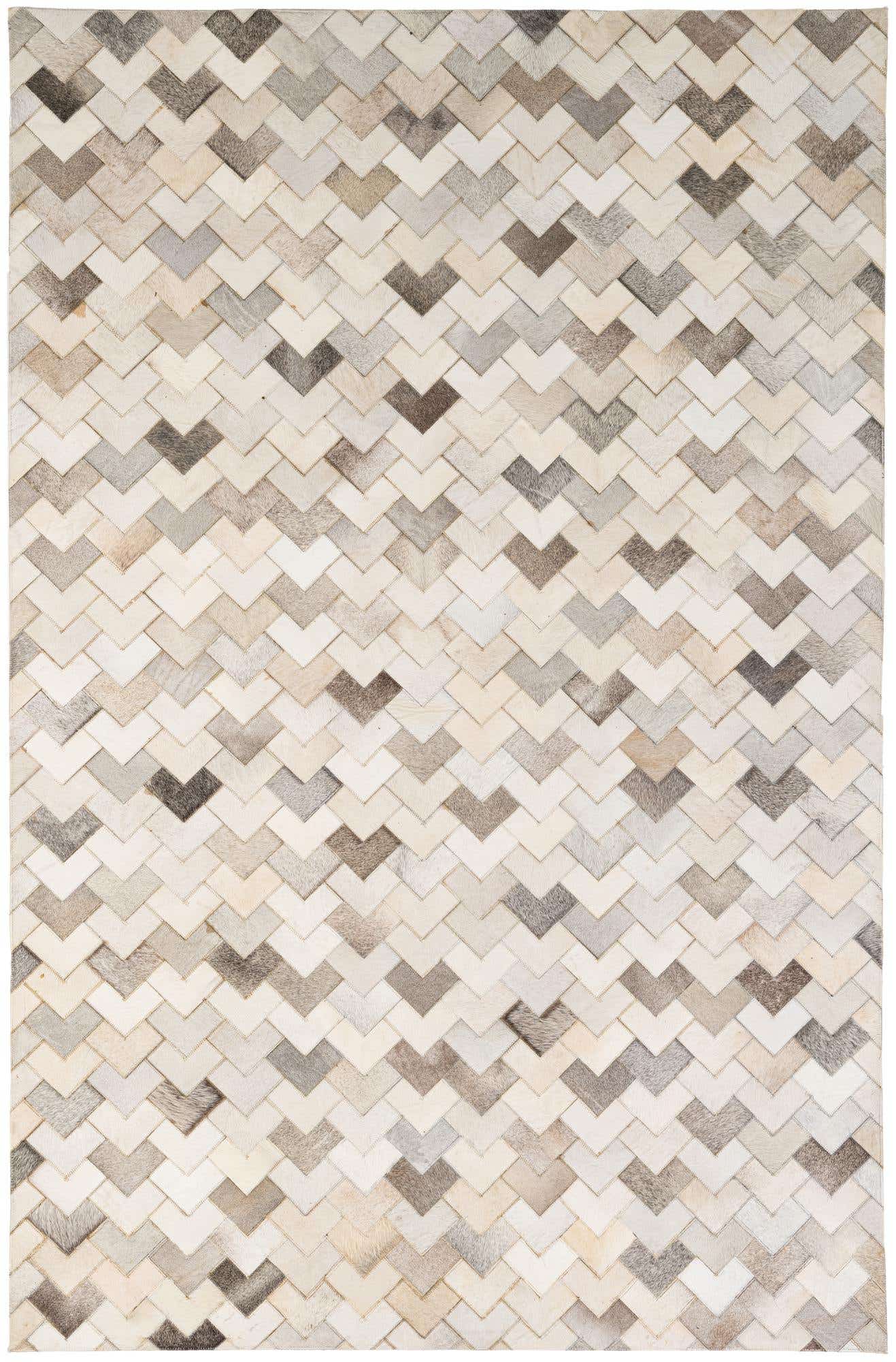 5' 2 x 7' 11 Cowhide - Patchwork Rug