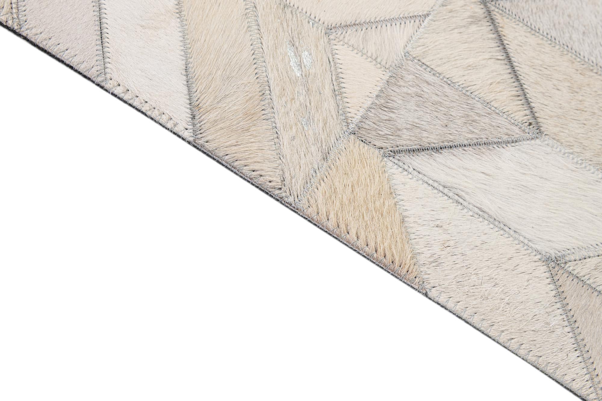 5' 1 x 8' 1 Cowhide - Patchwork Rug