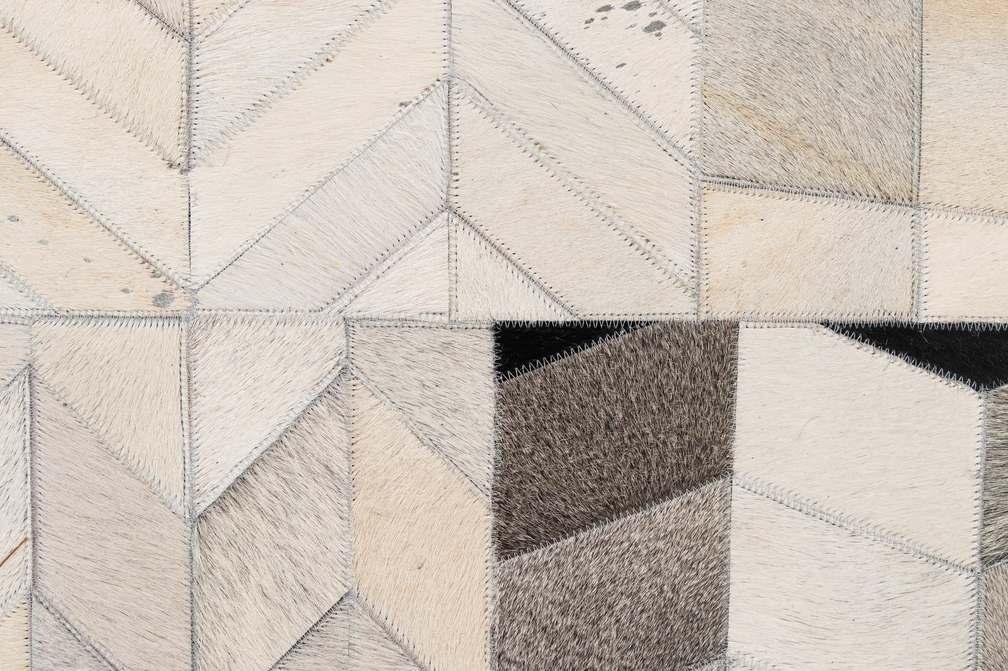 5' 1 x 8' 1 Cowhide - Patchwork Rug