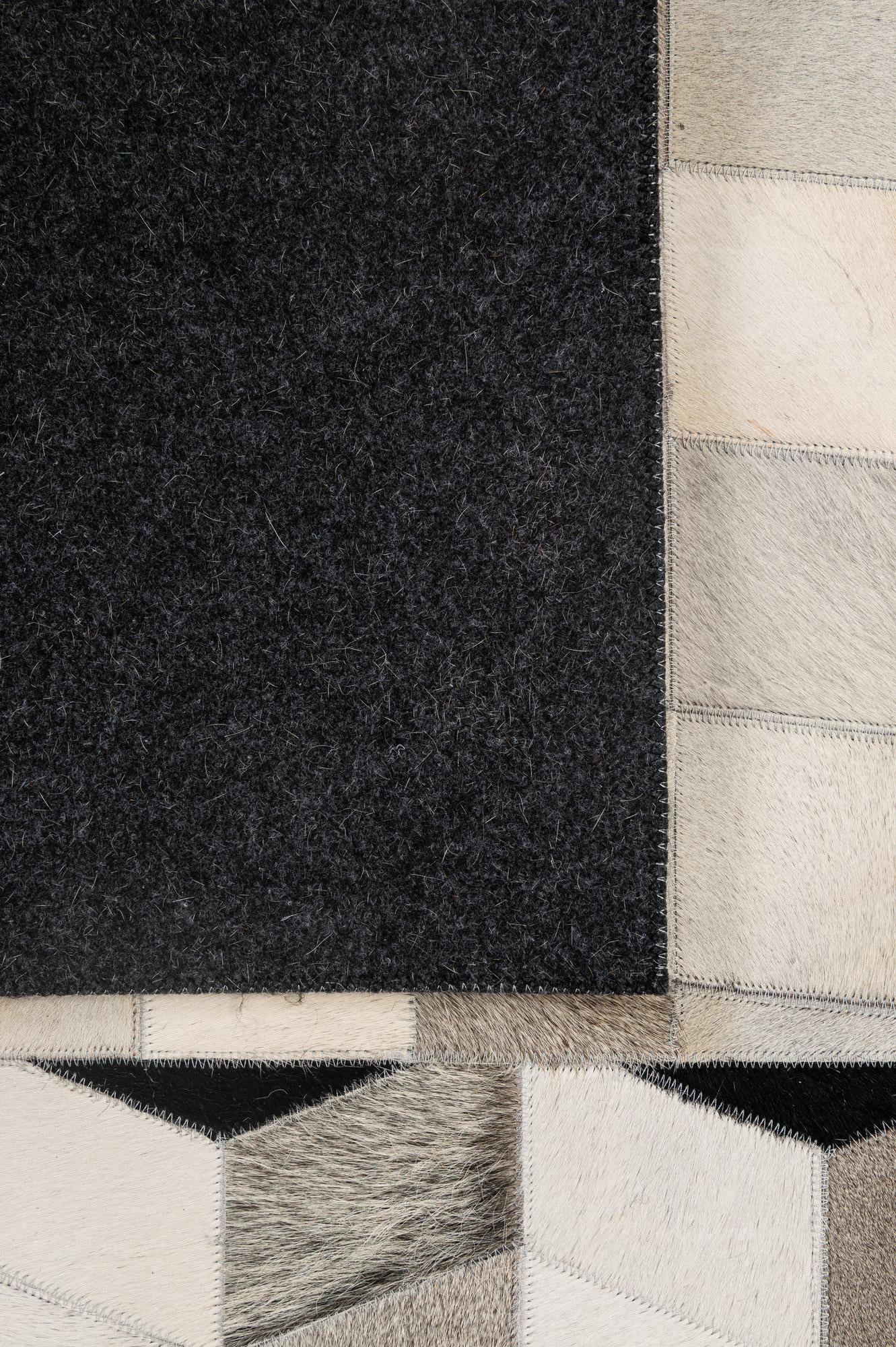 5' 1 x 8' 1 Cowhide - Patchwork Rug