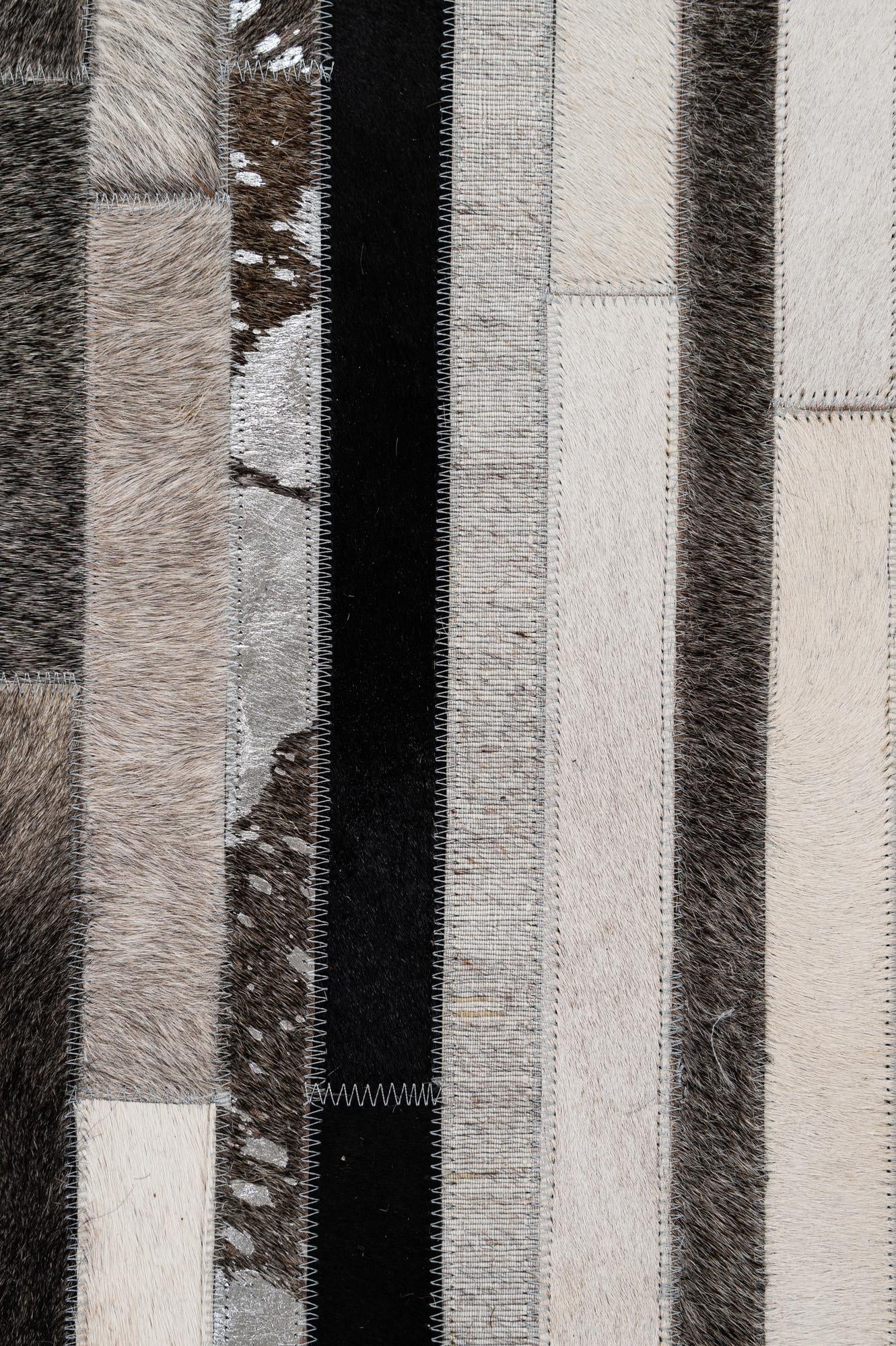 5' x 7' 11 Cowhide - Patchwork Rug