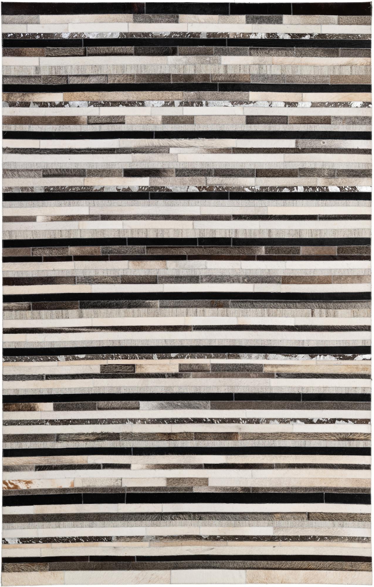 5' x 7' 11 Cowhide - Patchwork Rug