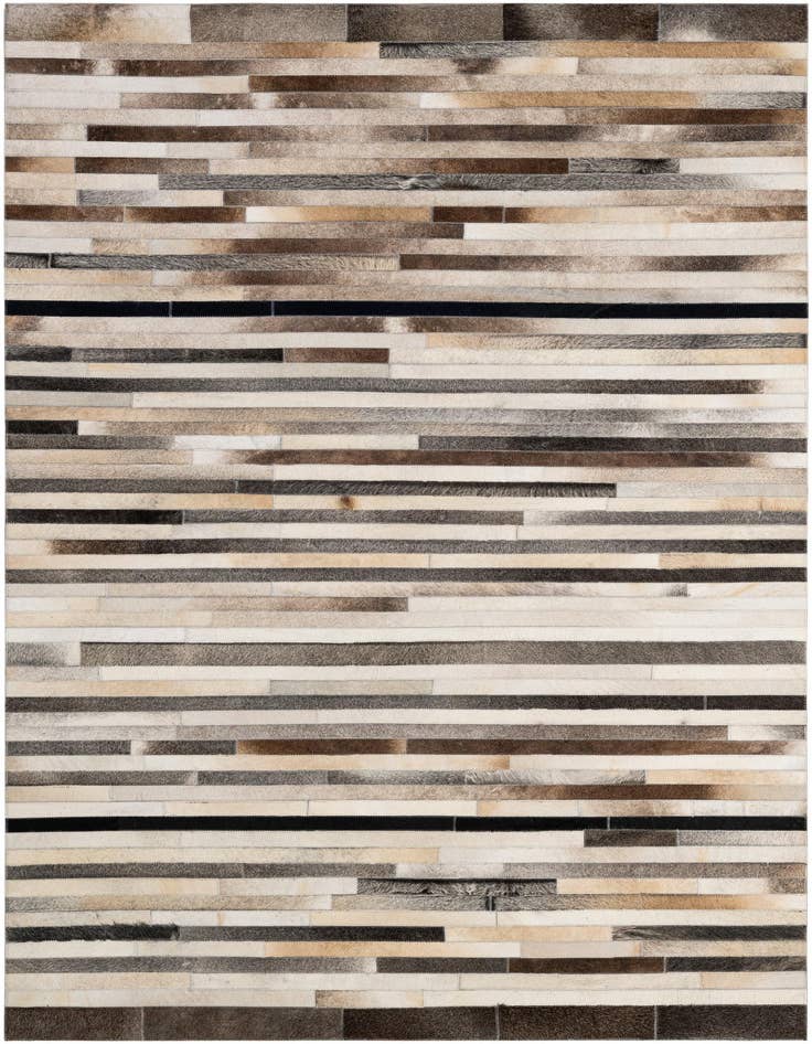 Detail image of 5' x 7' 11 Cowhide - Patchwork Rug