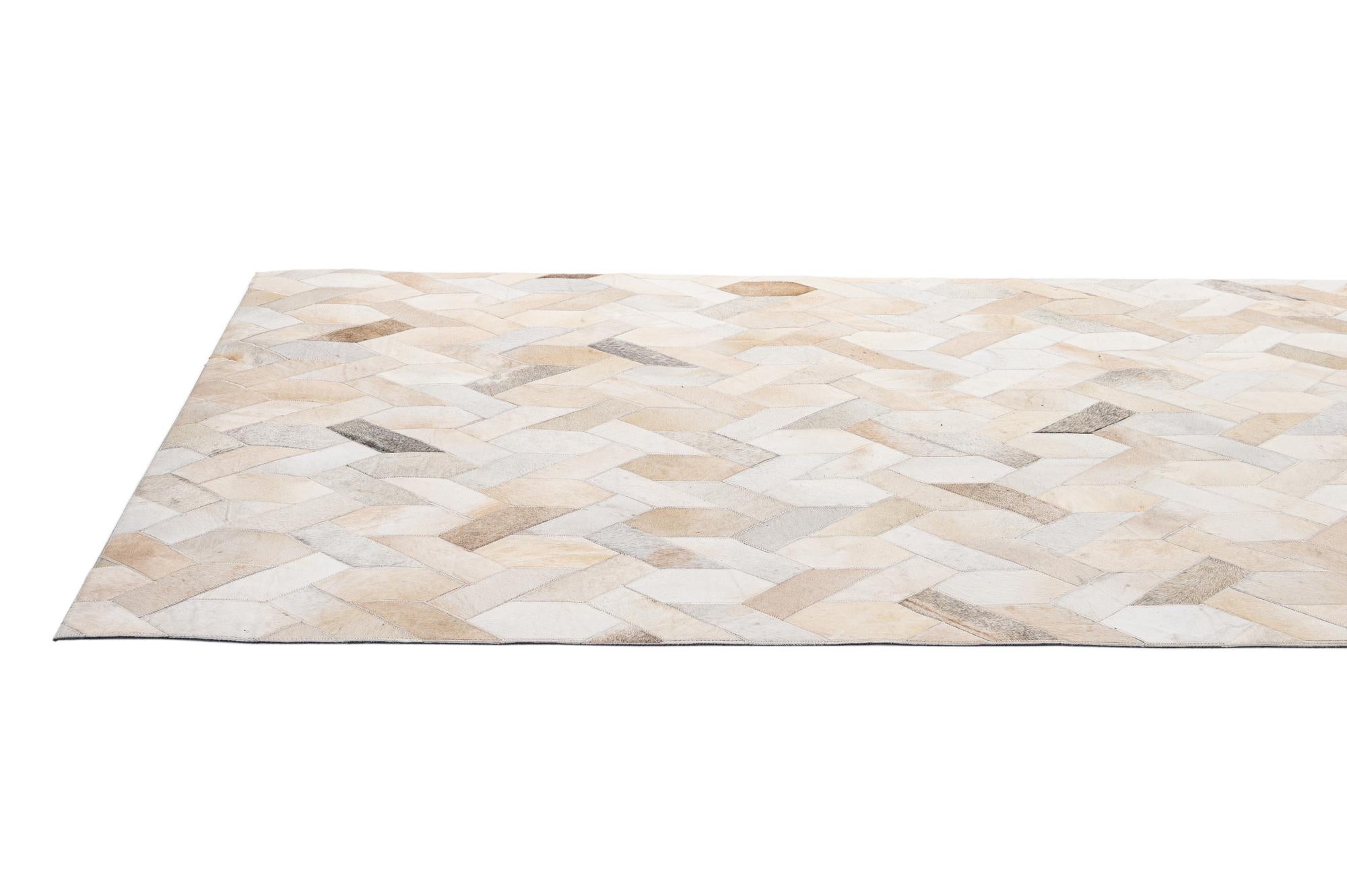5' 1 x 7' 11 Cowhide - Patchwork Rug