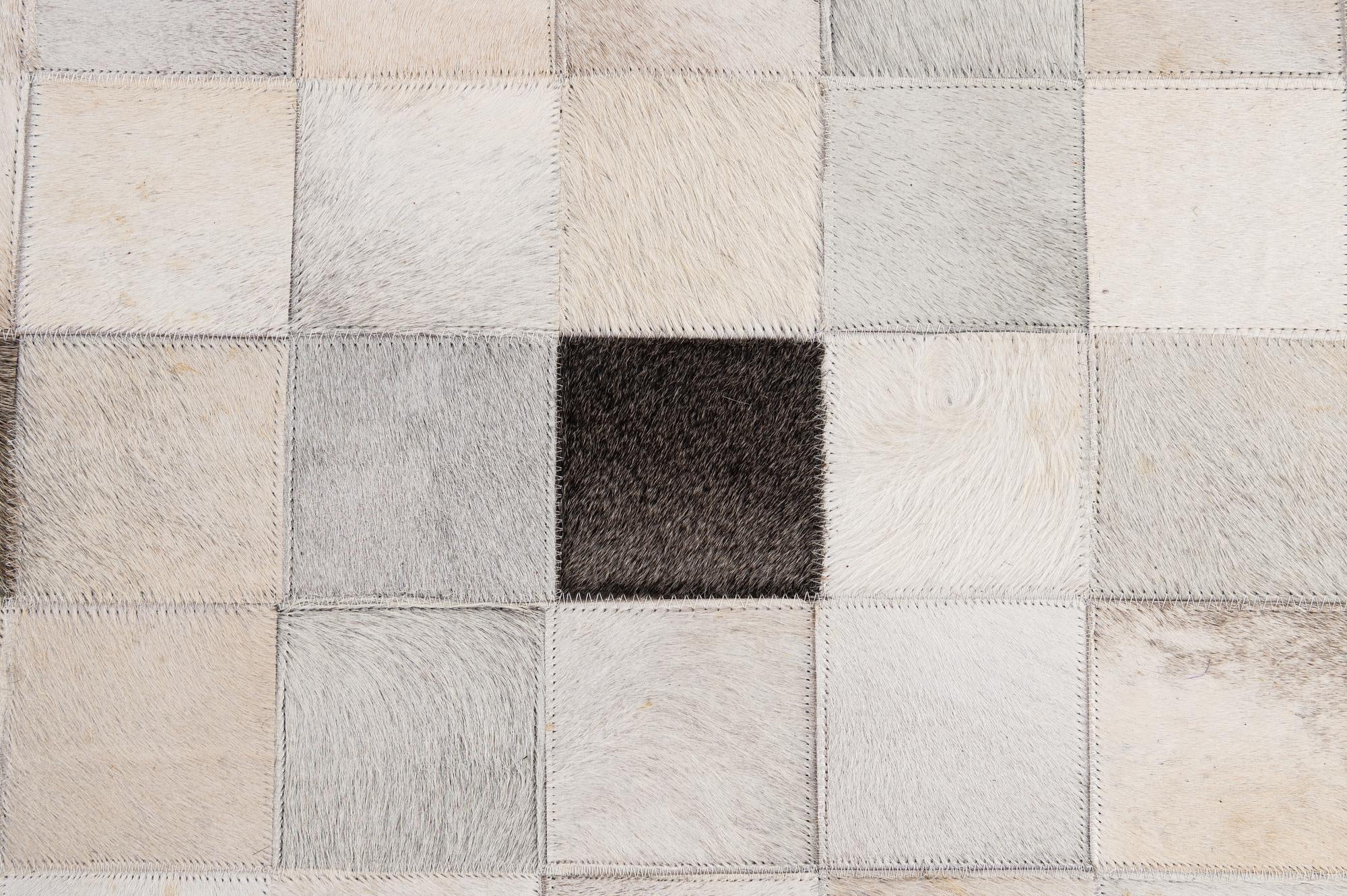 5' x 7' 10 Cowhide - Patchwork Rug