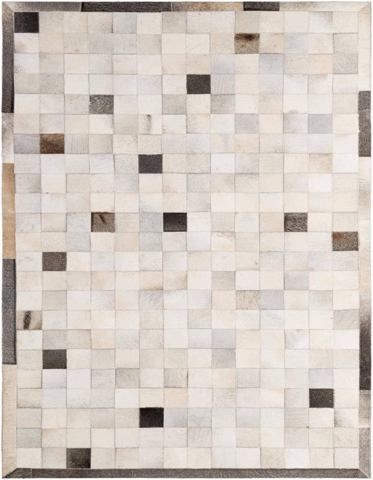 Detail image of 5' x 7' 10 Cowhide - Patchwork Rug