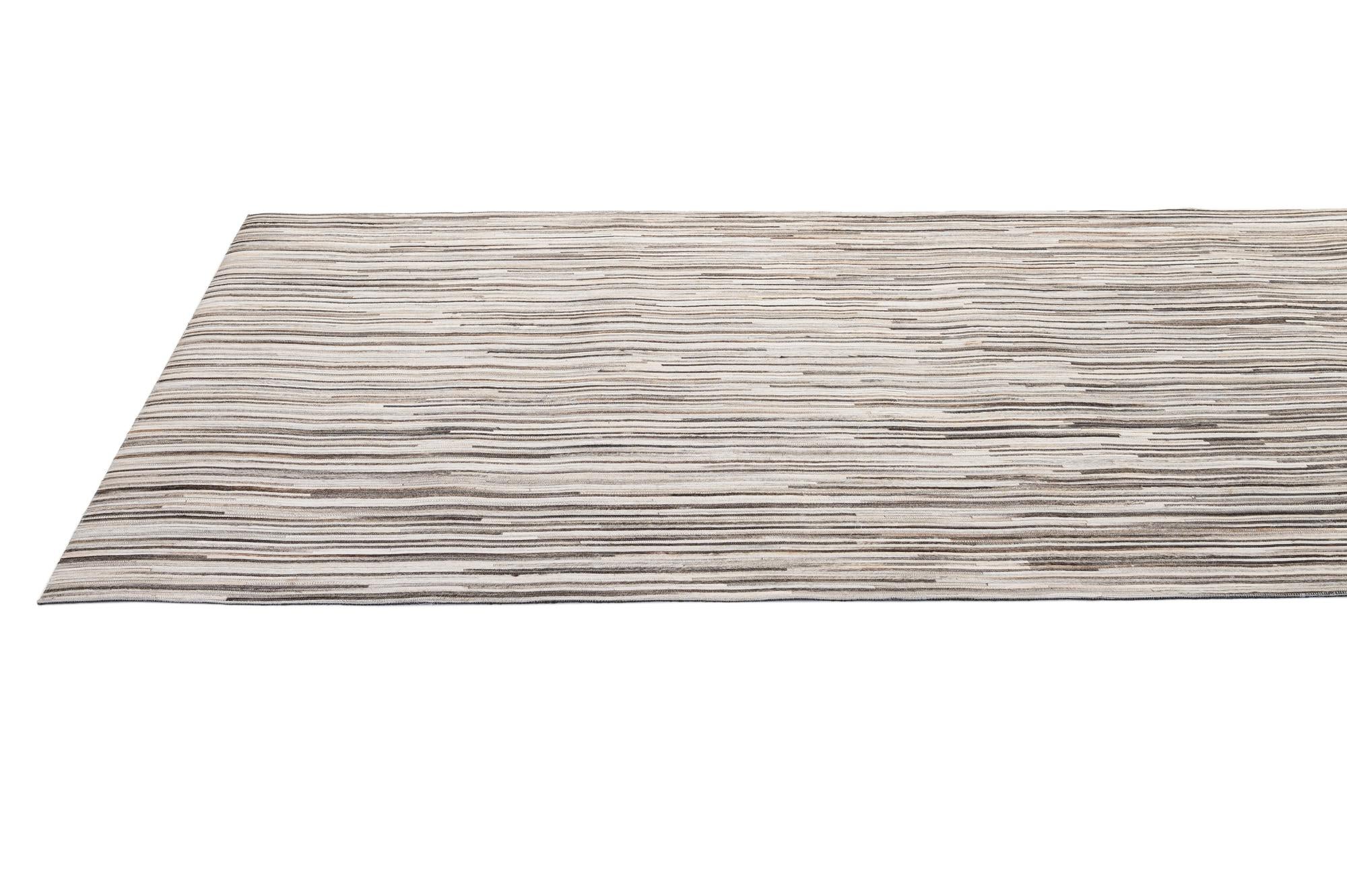 5' 2 x 8' Cowhide - Patchwork Rug