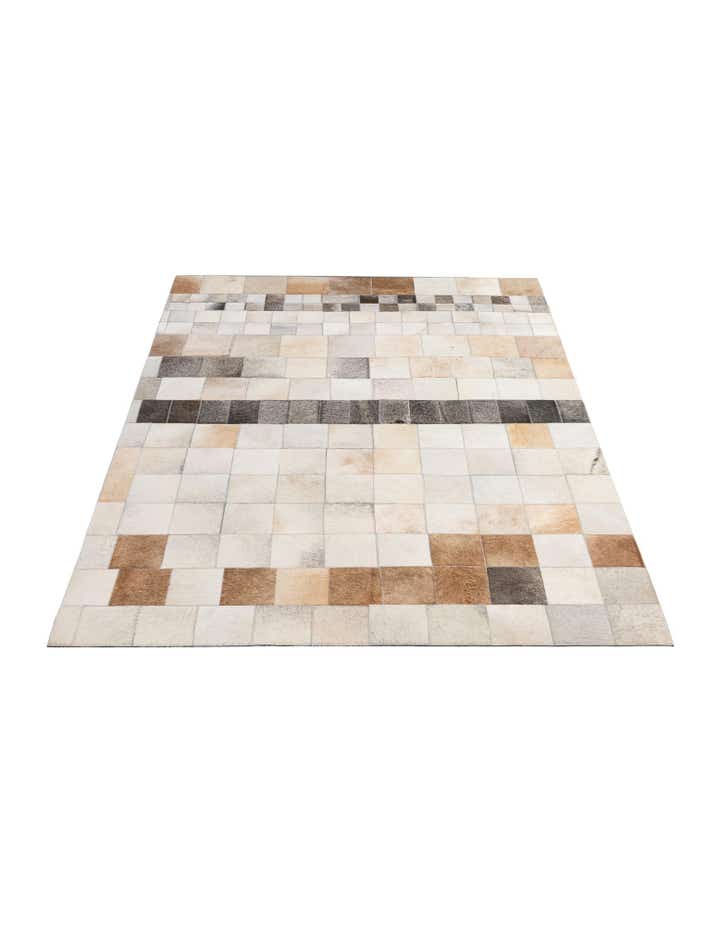 5' 1 x 8' Cowhide - Patchwork Rug