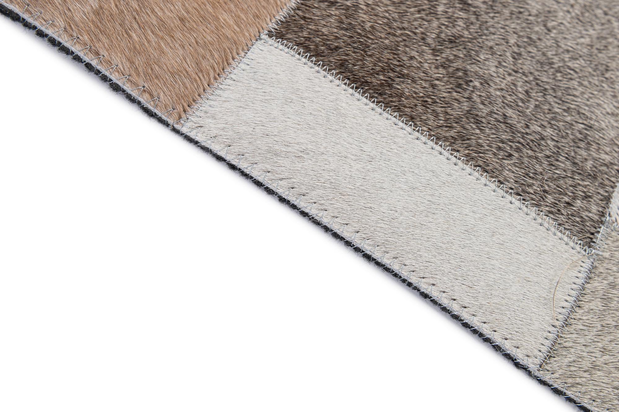 5' 1 x 8' Cowhide - Patchwork Rug