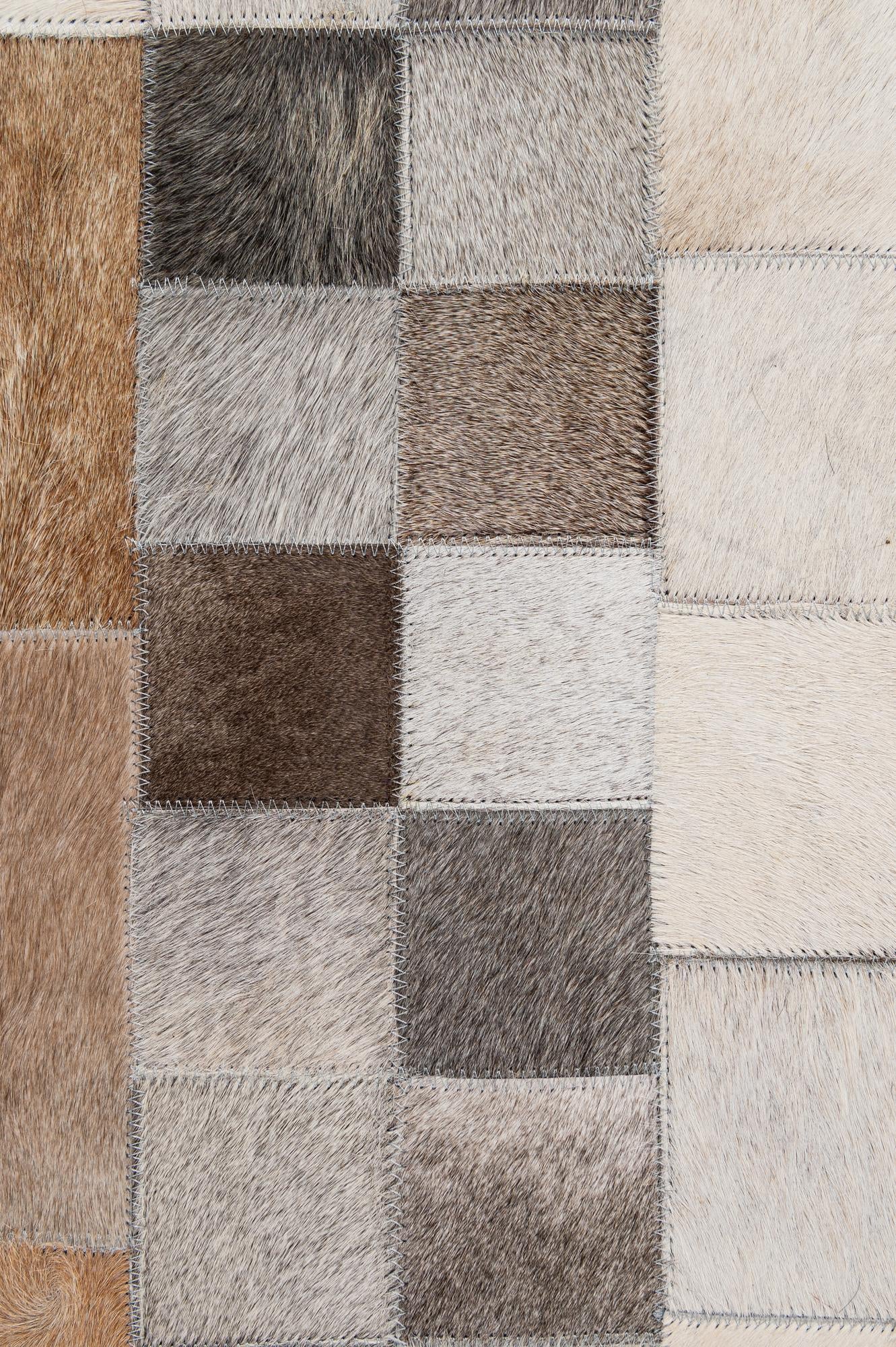 5' 1 x 8' Cowhide - Patchwork Rug