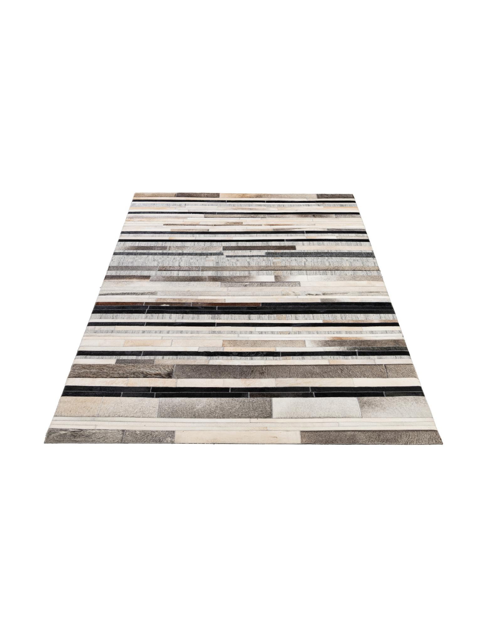 5' 1 x 8' 1 Cowhide - Patchwork Rug