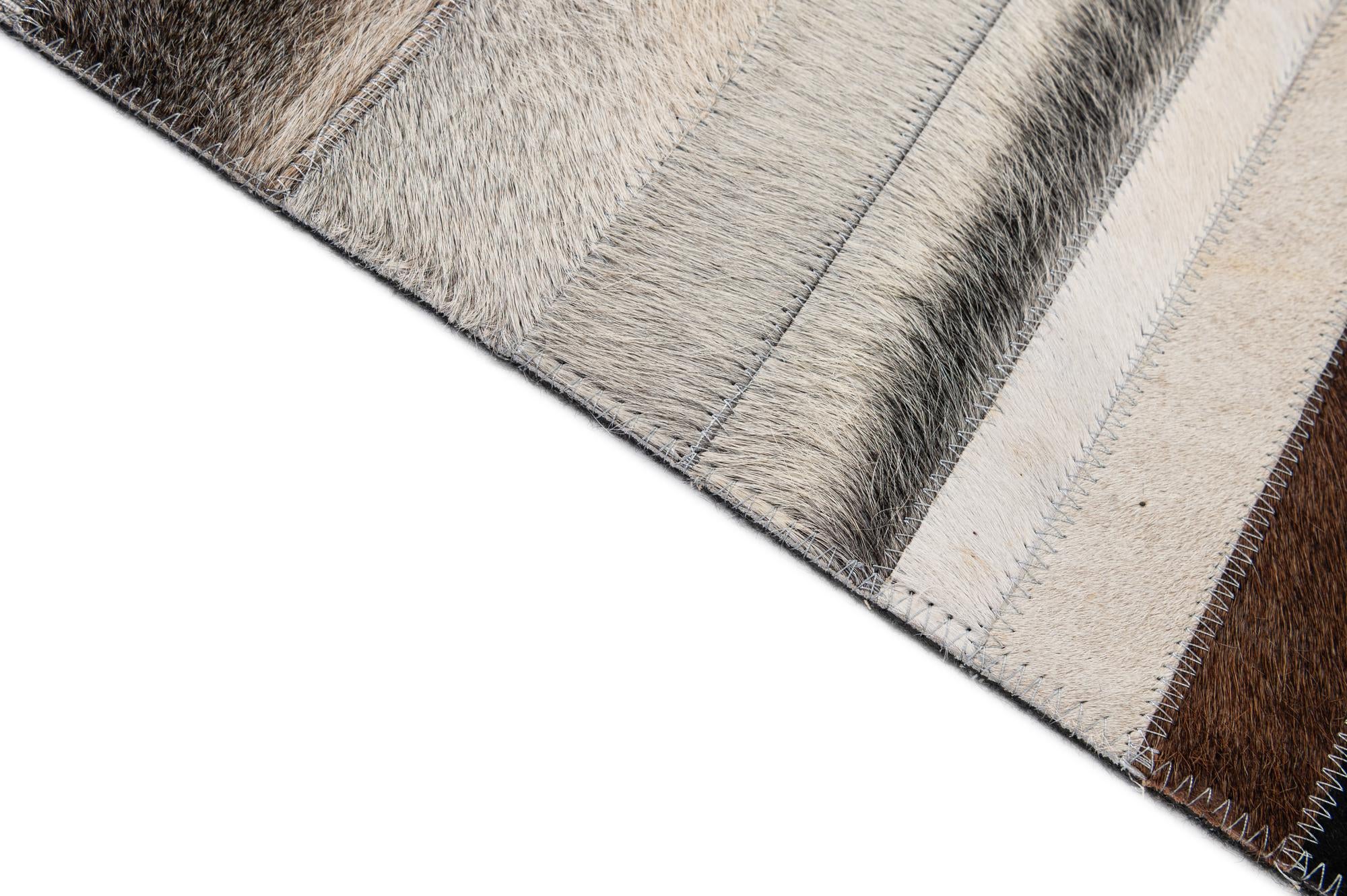 5' 1 x 8' 1 Cowhide - Patchwork Rug