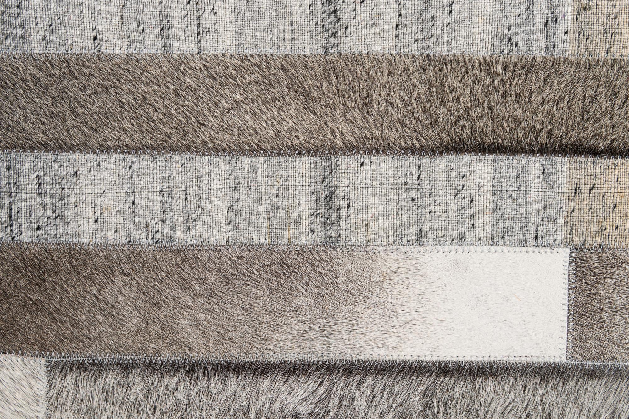 5' 1 x 8' 1 Cowhide - Patchwork Rug