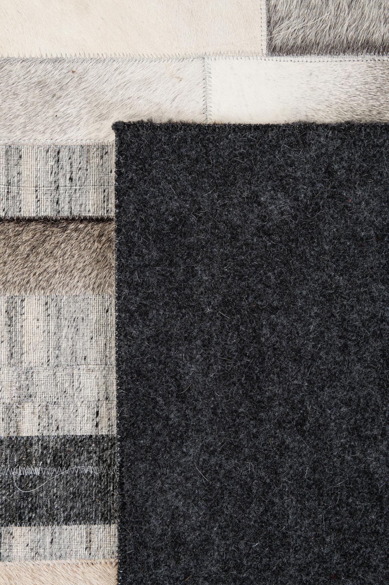 5' 1 x 8' 1 Cowhide - Patchwork Rug