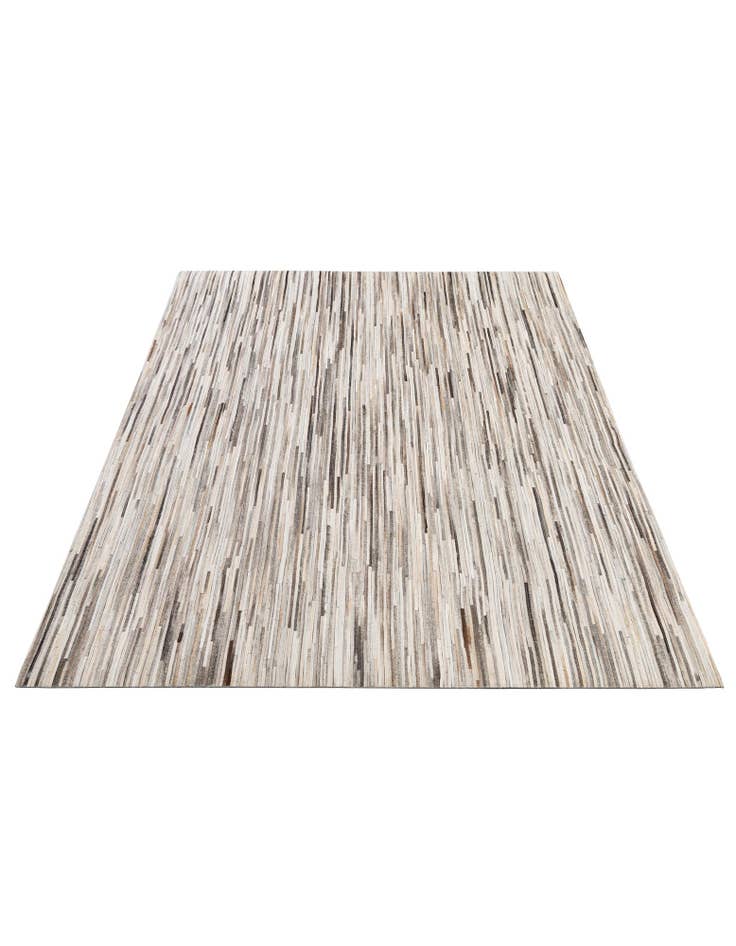 Detail image of 5' 1 x 8' 1 Cowhide - Patchwork Rug