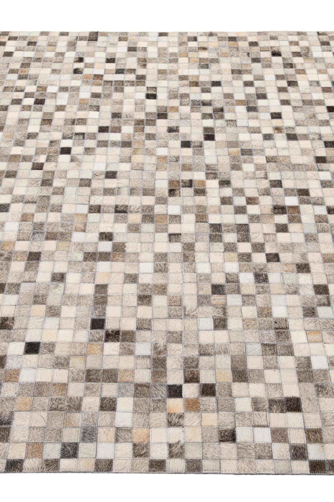 5' 1 x 8' Cowhide - Patchwork Rug