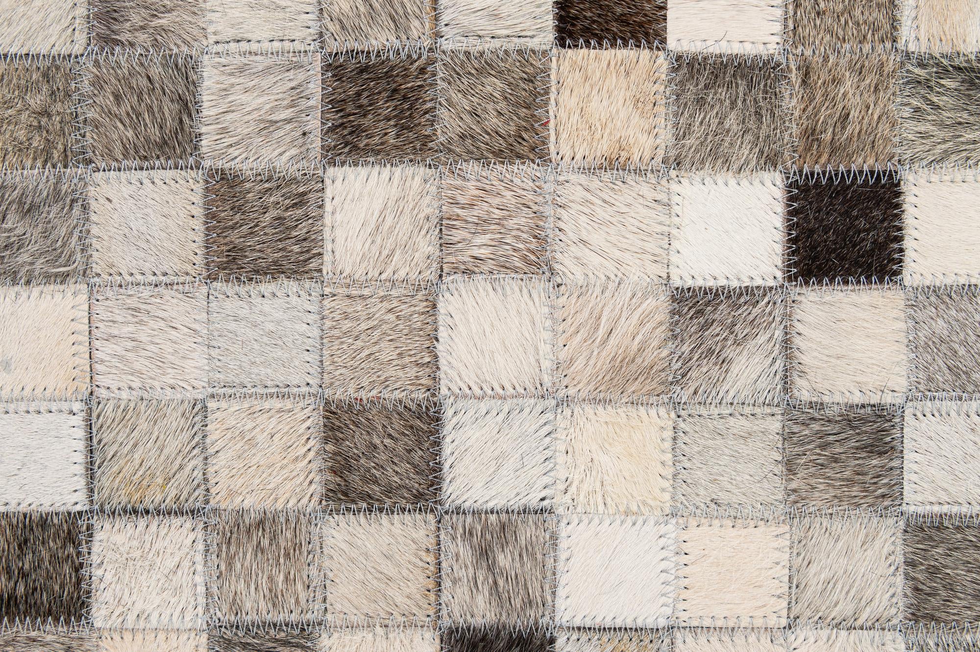 5' 1 x 8' Cowhide - Patchwork Rug