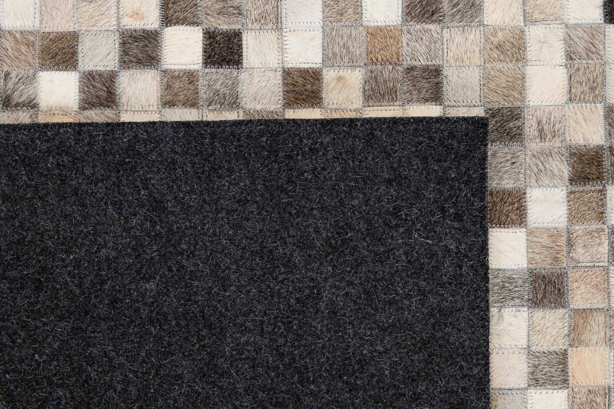 5' 1 x 8' Cowhide - Patchwork Rug