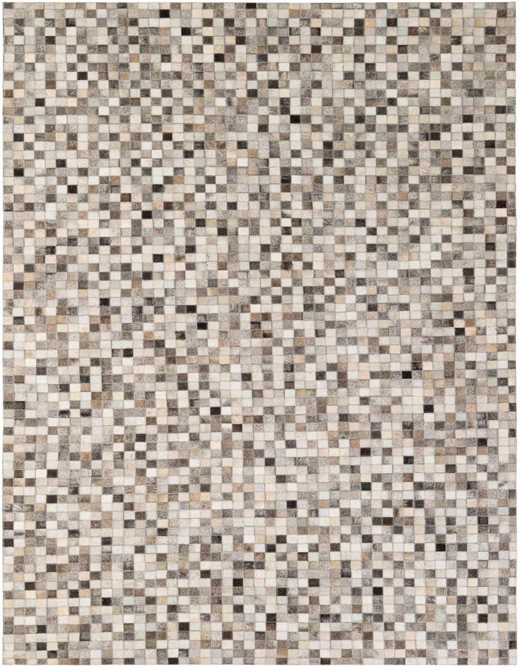 Detail image of 5' 1 x 8' Cowhide - Patchwork Rug