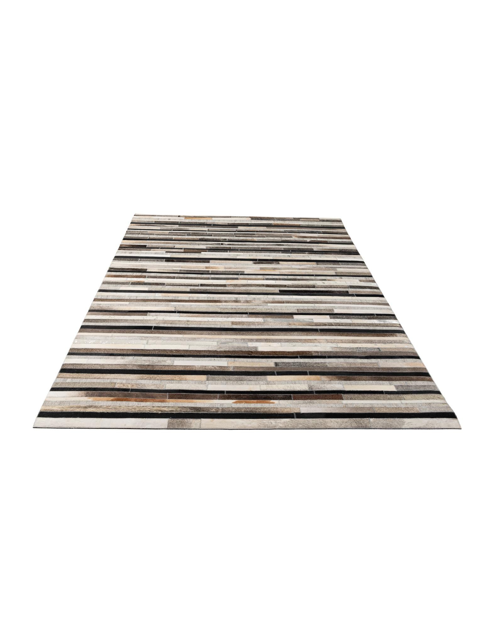 5' 1 x 8' Cowhide - Patchwork Rug