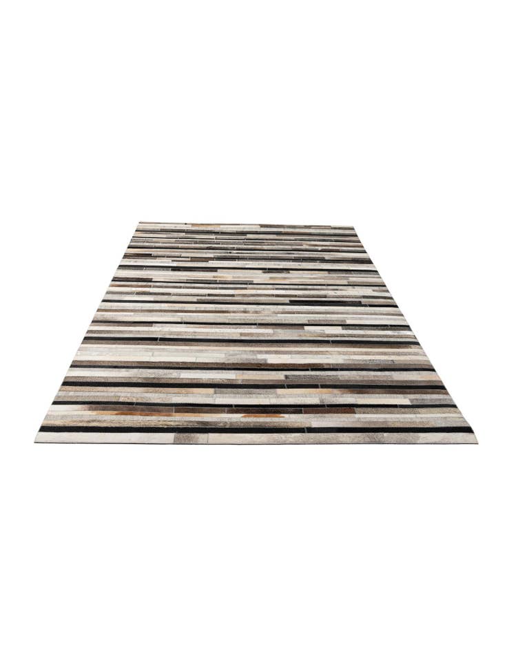 Detail image of 5' 1 x 8' Cowhide - Patchwork Rug