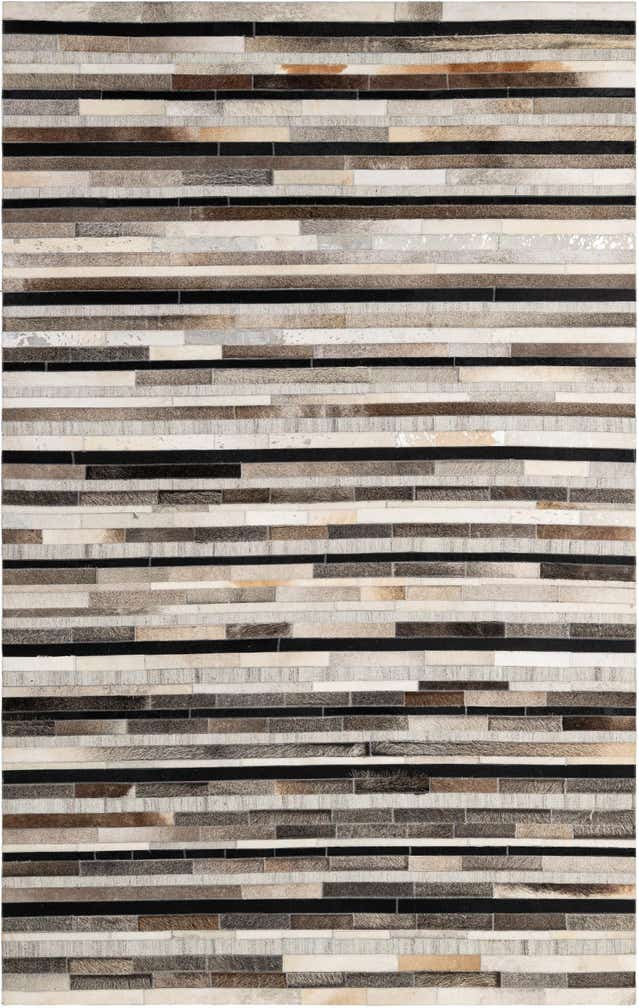 5' 1 x 8' Cowhide - Patchwork Rug