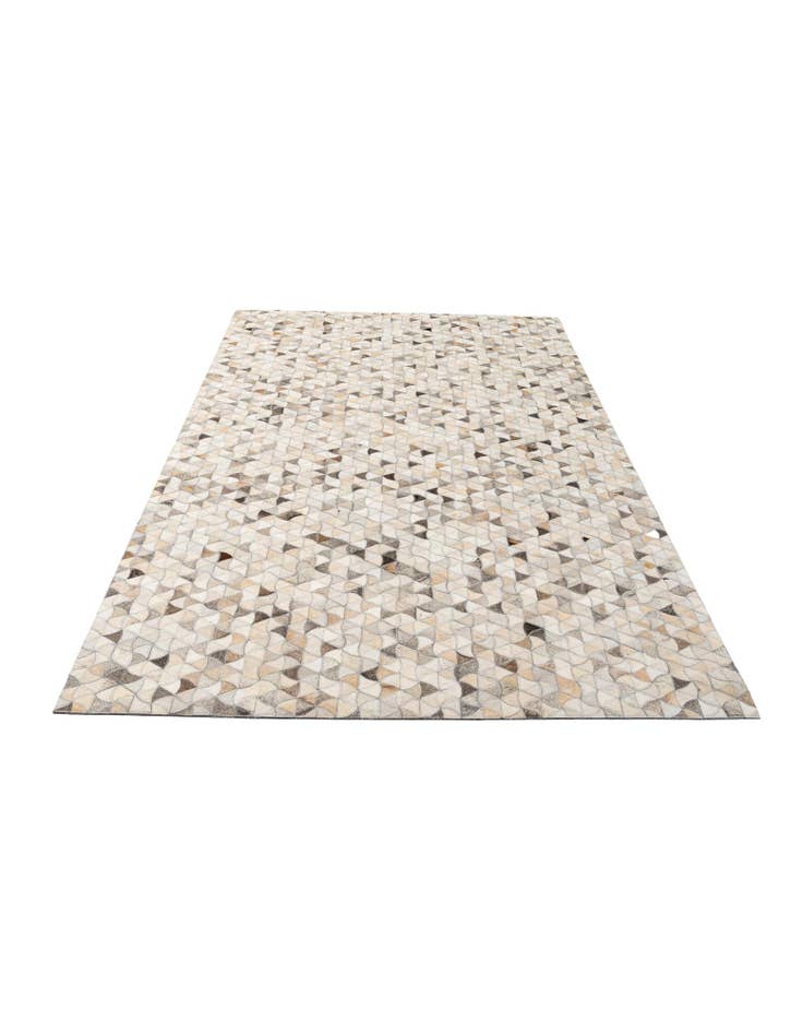Detail image of 4' 11 x 7' 11 Cowhide - Patchwork Rug