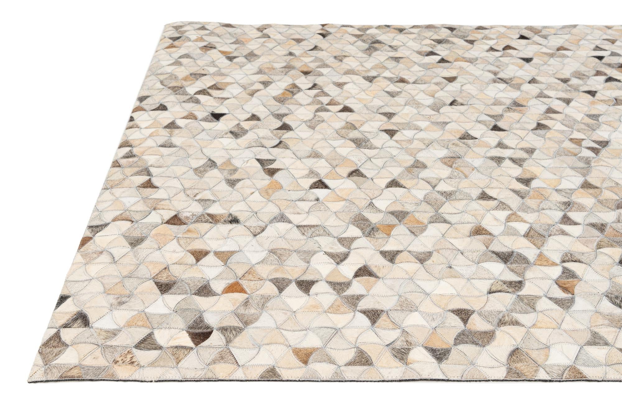 4' 11 x 7' 11 Cowhide - Patchwork Rug