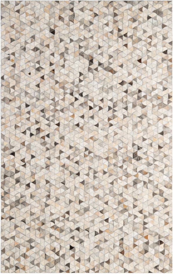 Detail image of 4' 11 x 7' 11 Cowhide - Patchwork Rug