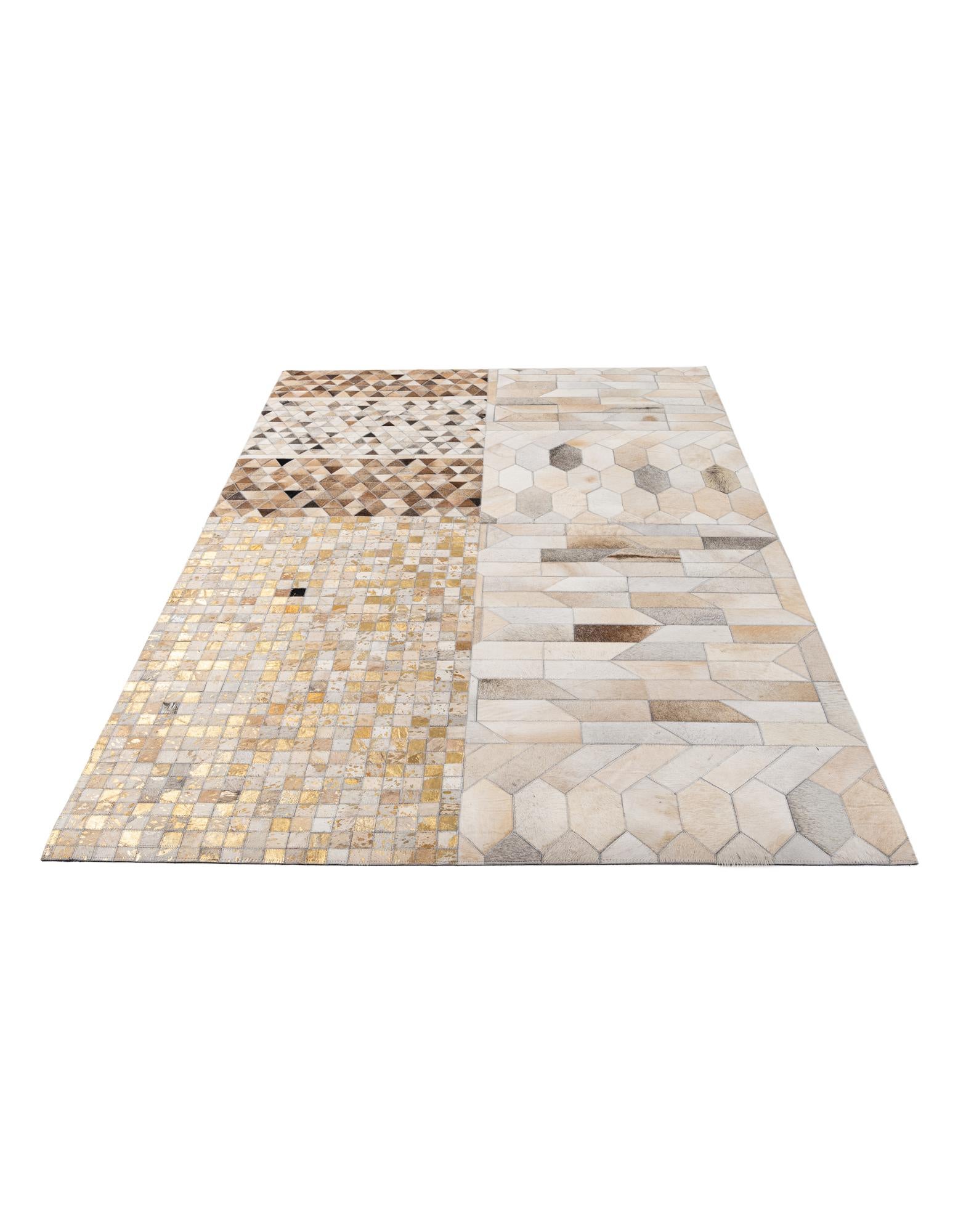 5' 2 x 8' Cowhide - Patchwork Rug