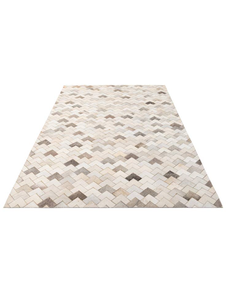 Detail image of 5' 2 x 8' Cowhide - Patchwork Rug