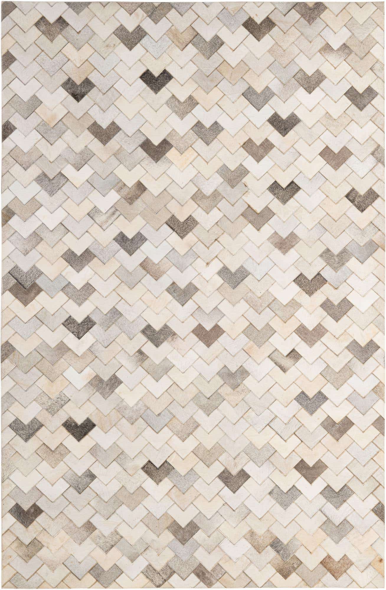 5' 2 x 8' Cowhide - Patchwork Rug