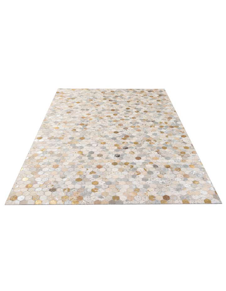 5' 1 x 8' Cowhide - Patchwork Rug