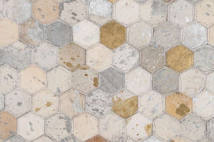 5' 1 x 8' Cowhide - Patchwork Rug