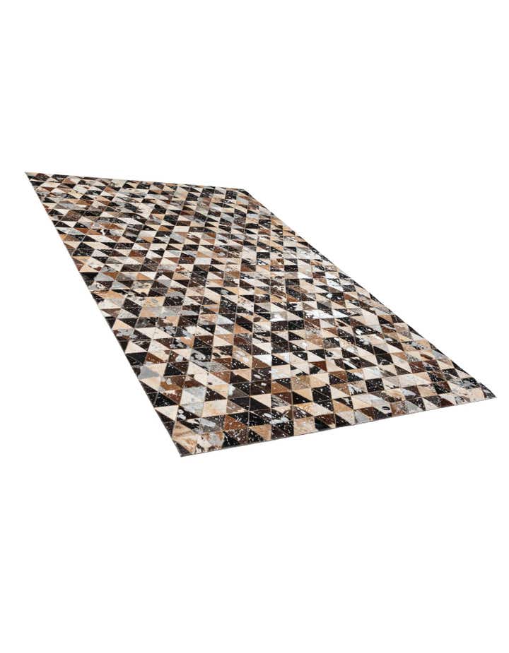4' 11 x 8' Cowhide - Patchwork Rug