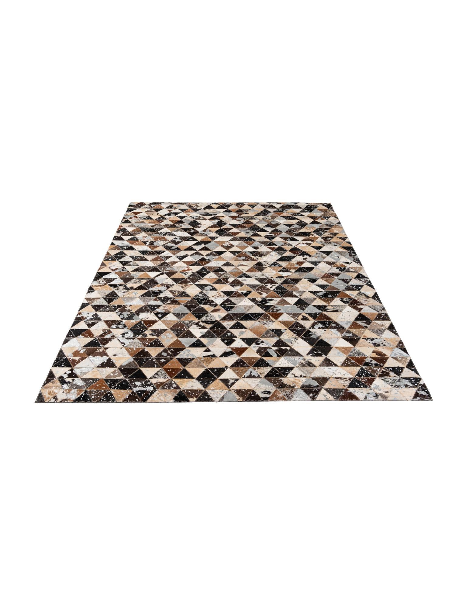 4' 11 x 8' Cowhide - Patchwork Rug