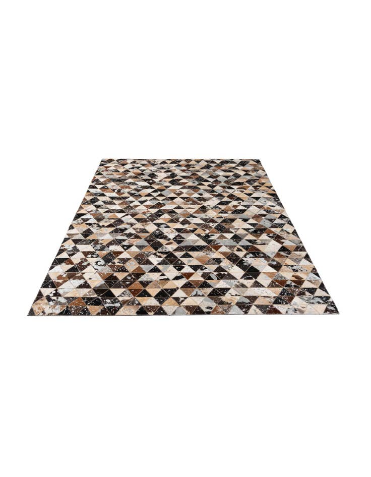 Detail image of 4' 11 x 8' Cowhide - Patchwork Rug