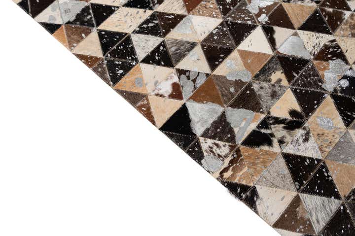 4' 11 x 8' Cowhide - Patchwork Rug