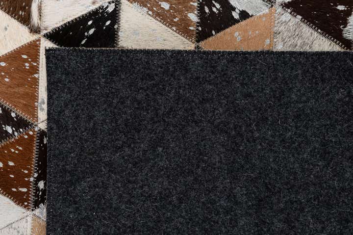 4' 11 x 8' Cowhide - Patchwork Rug