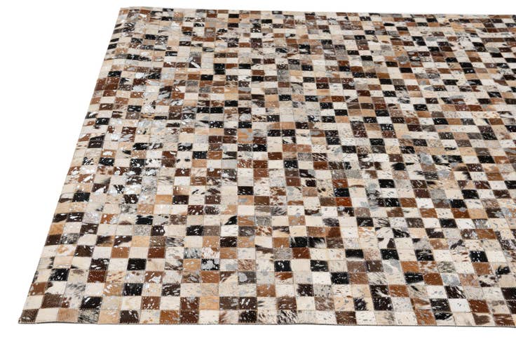 Detail image of 5' x 8' Cowhide - Patchwork Rug