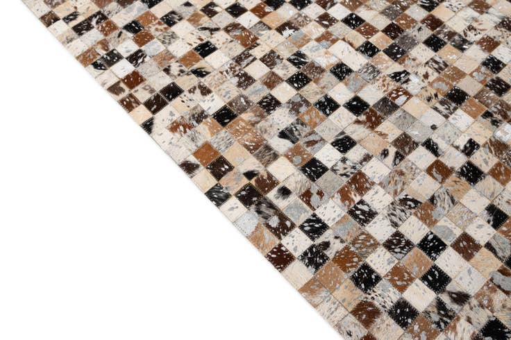 Detail image of 5' x 8' Cowhide - Patchwork Rug